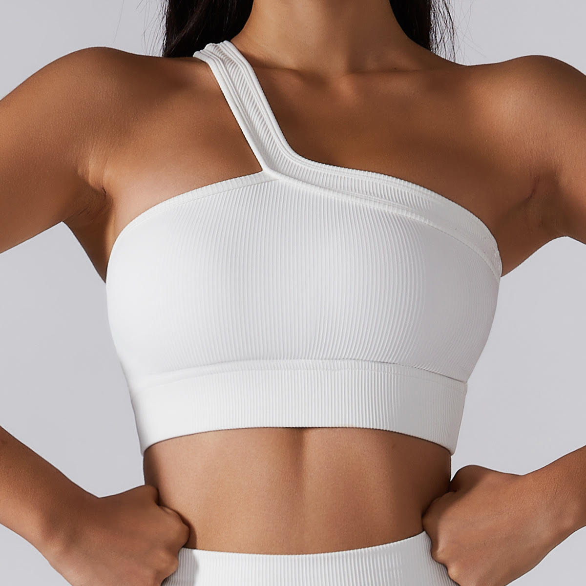 One Shoulder Sports Bra